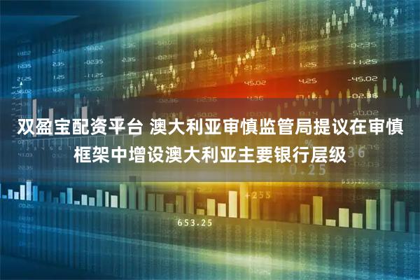 双盈宝配资平台 澳大利亚审慎监管局提议在审慎框架中增设澳大利亚主要银行层级