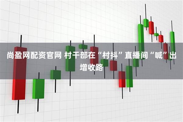 尚盈网配资官网 村干部在“村抖”直播间“喊”出增收路